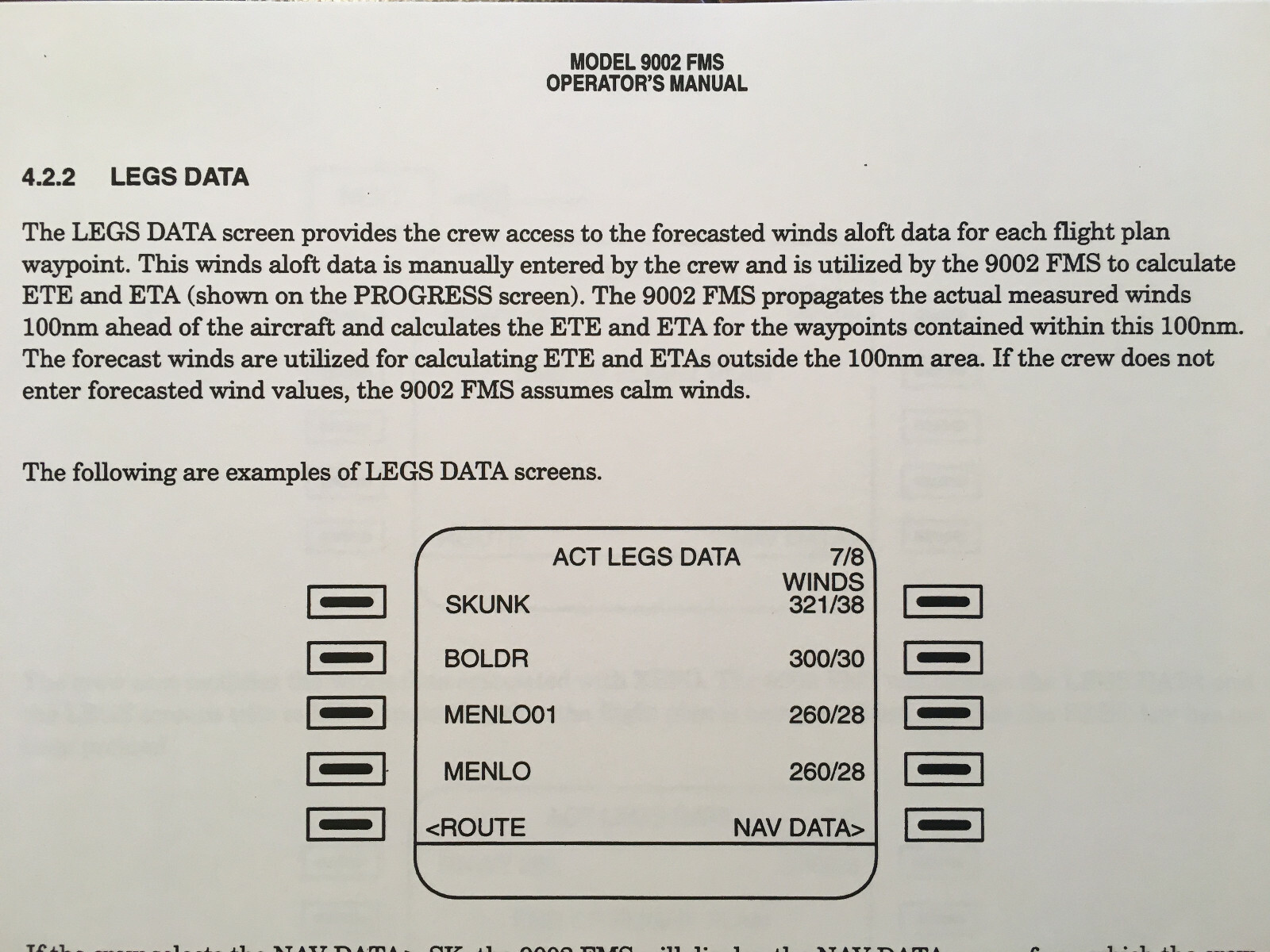 Interstate Electronics, Flight Management System Model 9002 Operator's Manual
