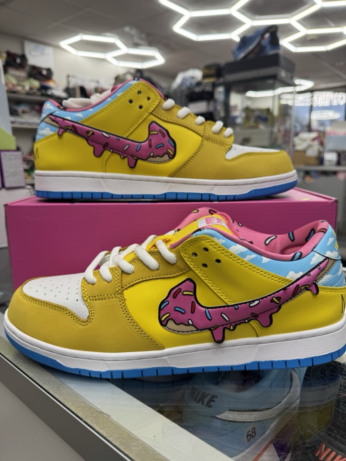 Size 12 Mell the Artist D'oh!-Nut Dunks With OG Box & extra Laces Brand New