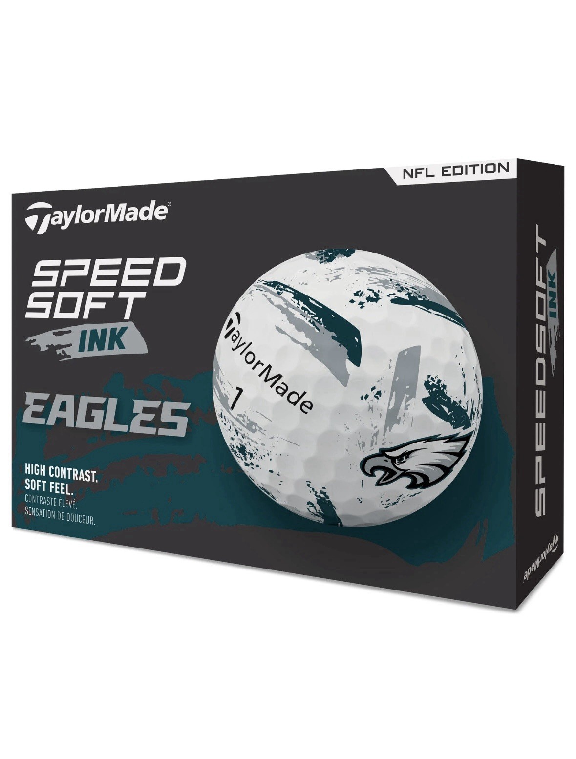Taylormade Speed Soft Ink NFL Golf Balls- Philidelphia Eagles Dzn.