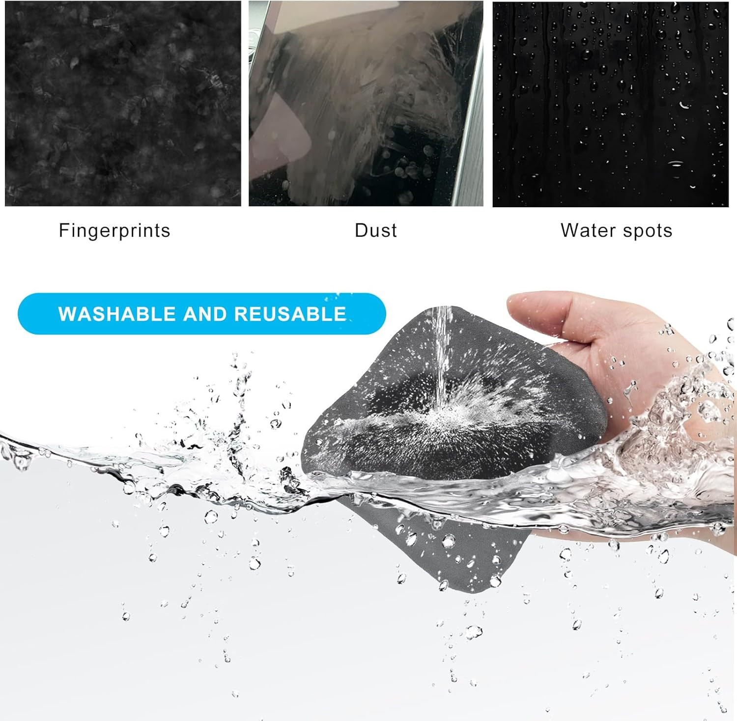 Car Screen Cleaner, Microfiber Auto Screen Cleaning Pad, Foldable Touch Screen C