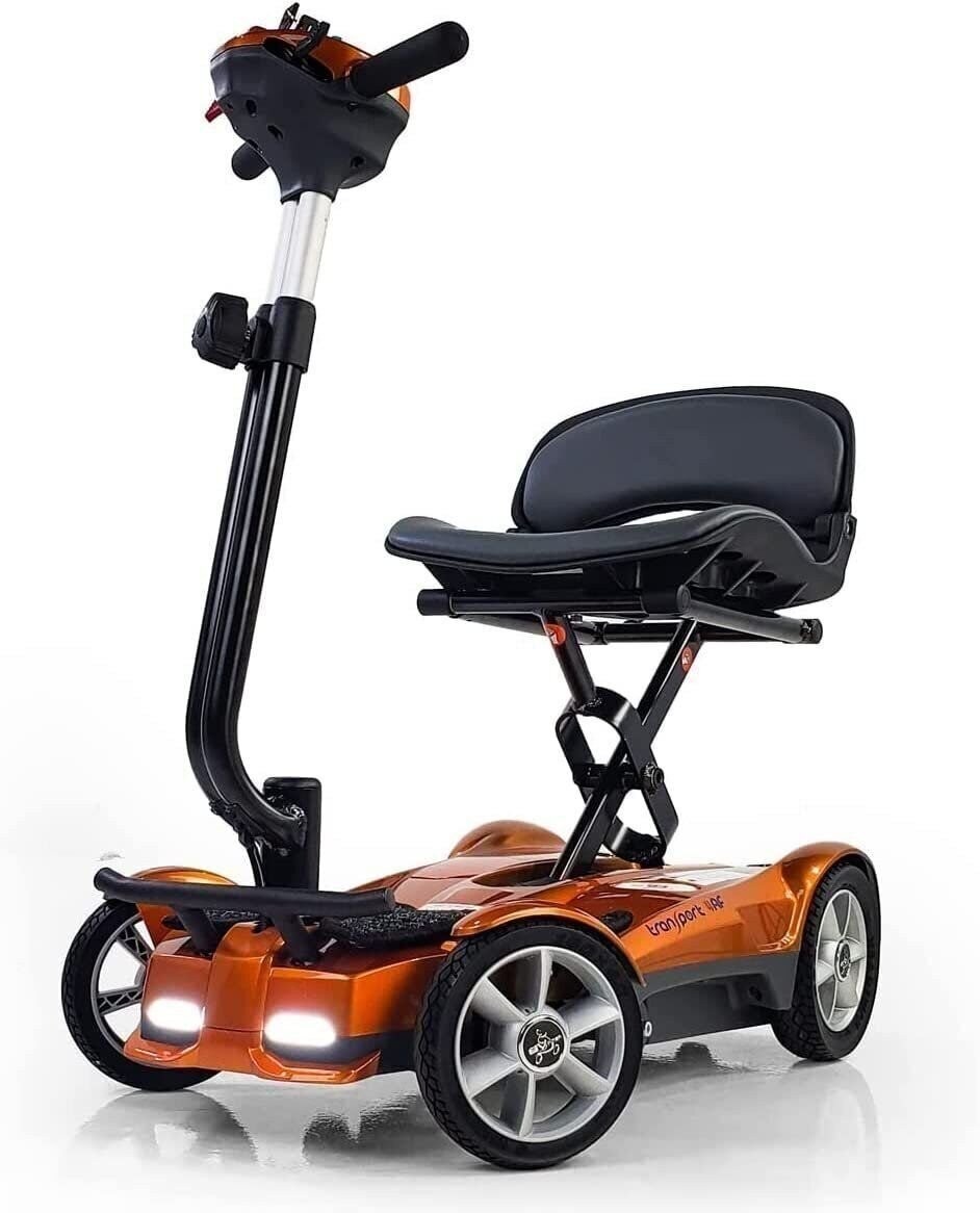 EV Rider Transport AF 4W Lightweight Automatic Folding Mobility Scooter -...
