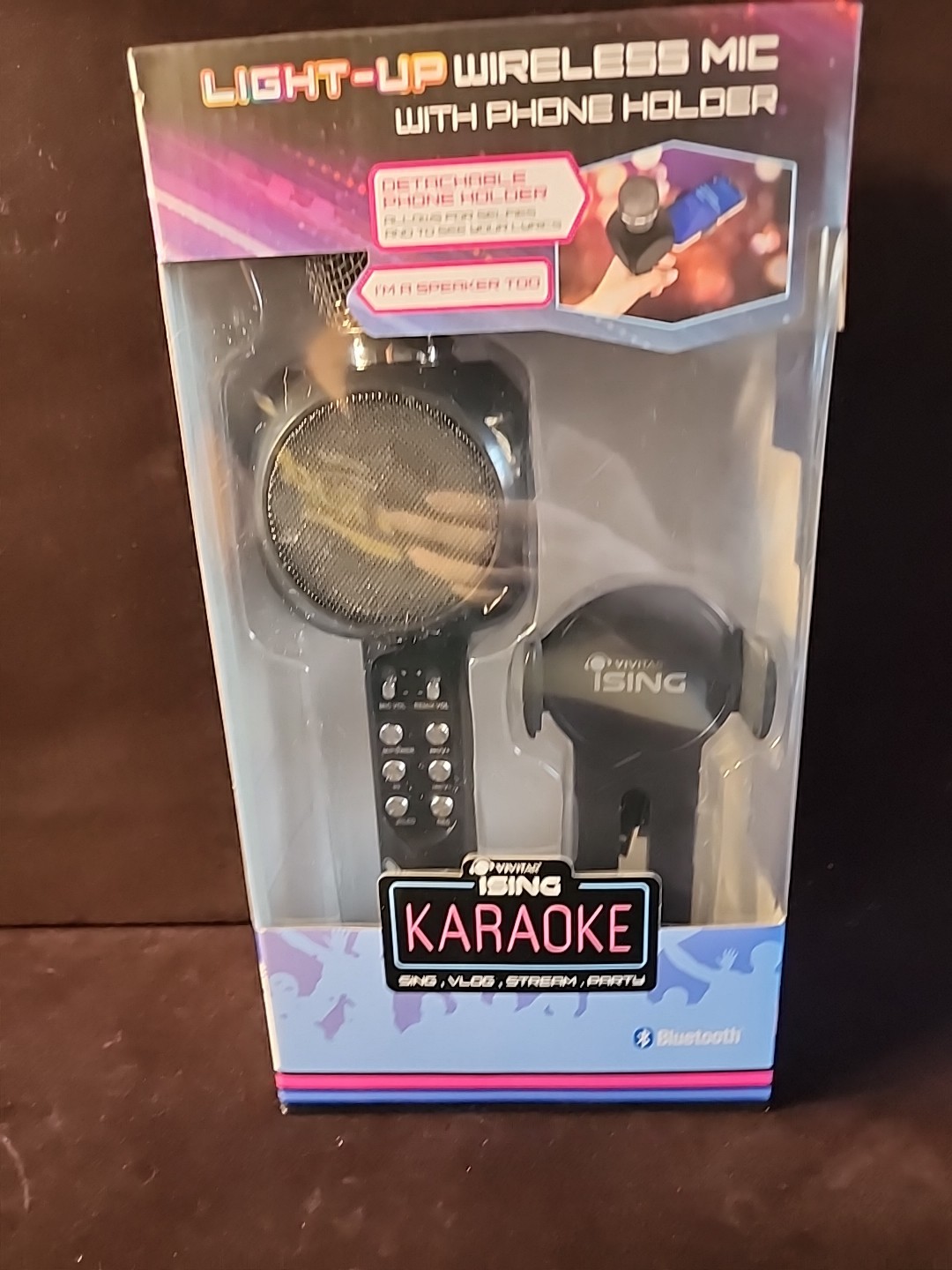 Ising Light-Up Bluetooth Karaoke Microphone New In Box