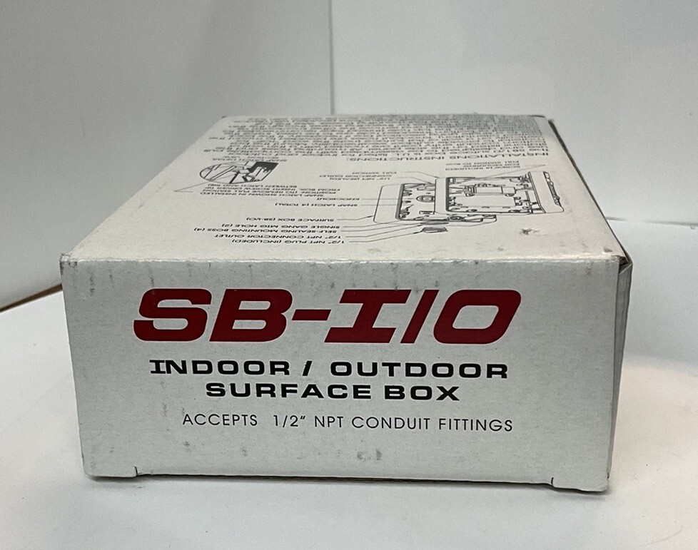 SB-I/0 SURFACE BOX FOR FIRE ALARM - RED 