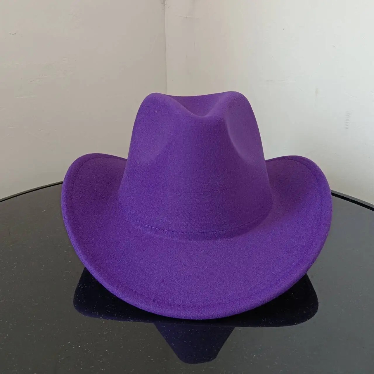 Purple Western Cowboy, Cowgirl Hat, Adjustable Cotton & Polyester, Men Women