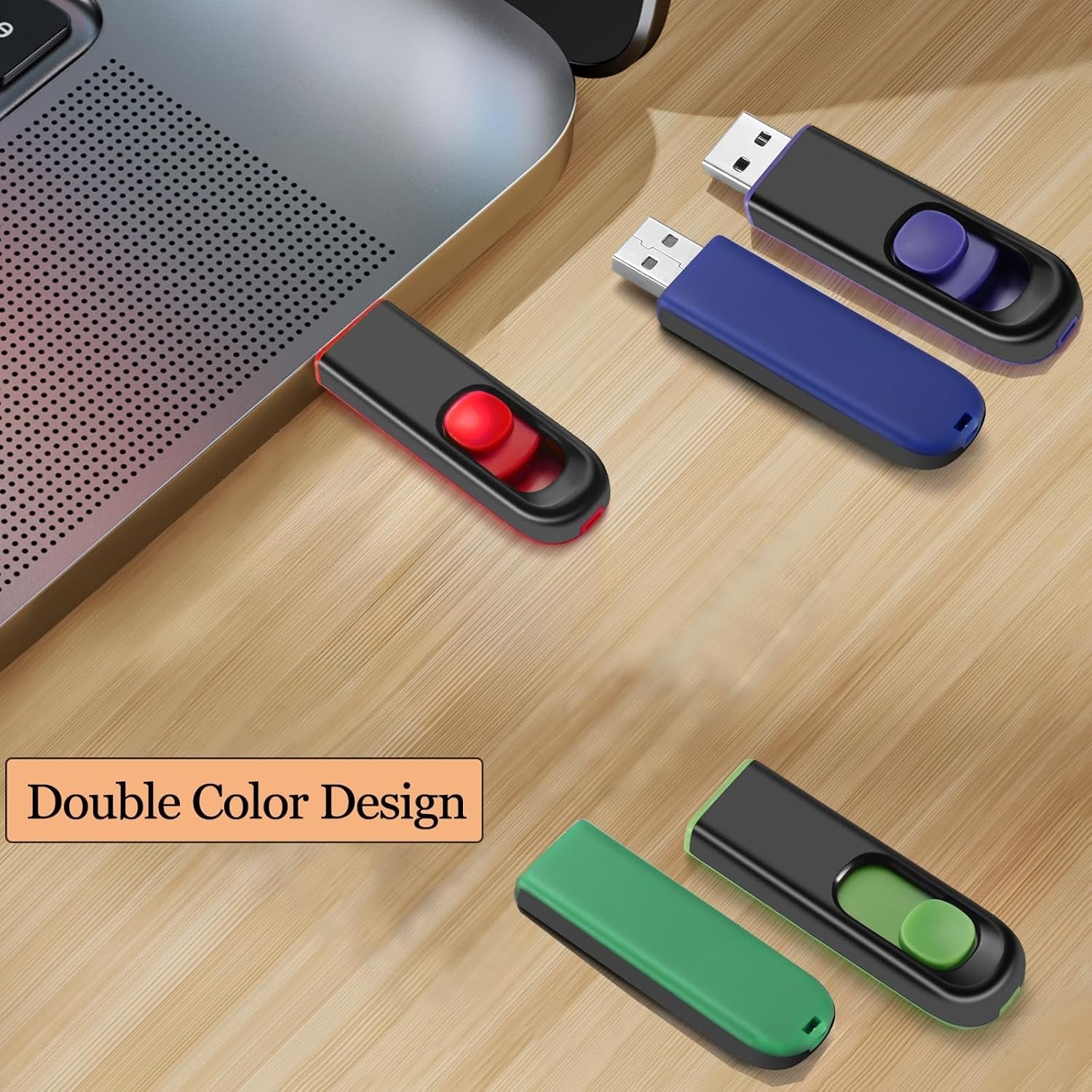 5 Pack 8GB USB Flash Drive Memory Stick Thumb Drive Pen Drive Retractable