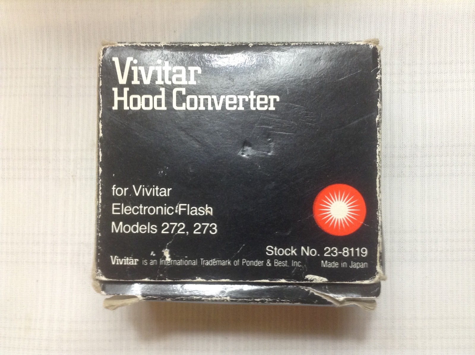 Vintage Vivitar Hood Converter For Electronic Flash 272 & 273 w/ Original Box