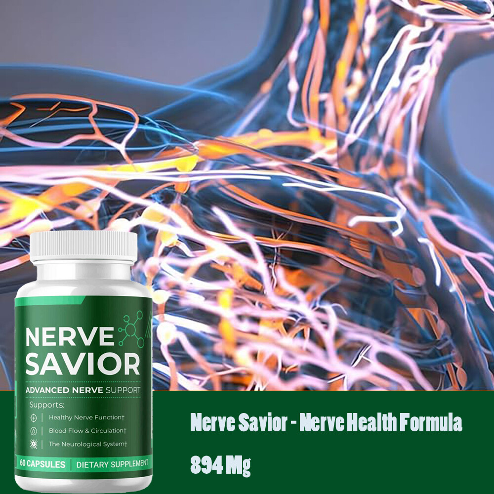 Nerve Savior Supplement Nerve Formula 60 Caps Blood Flow & Circulationt