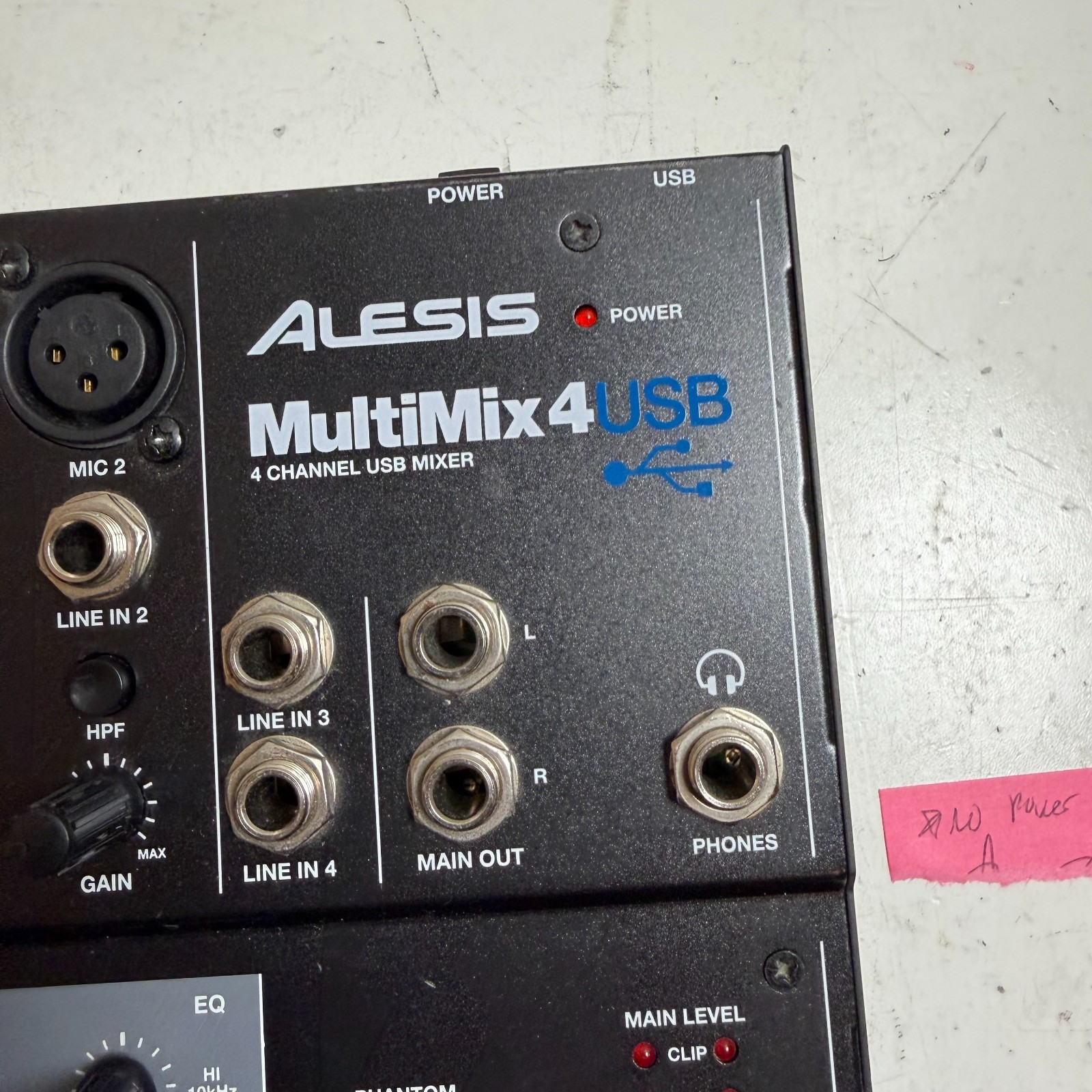 Alesis MultiMix 4 USB Four-Channel Audio Mixer for Direct Computer Recording