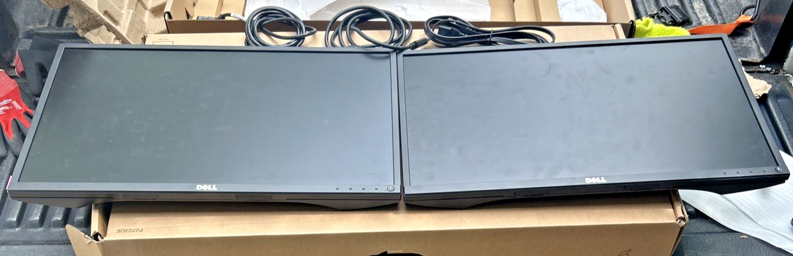 (LOT OF 2) Dell P2317H 23" FHD IPS LED Display Monitor w/ Cables - No Stand
