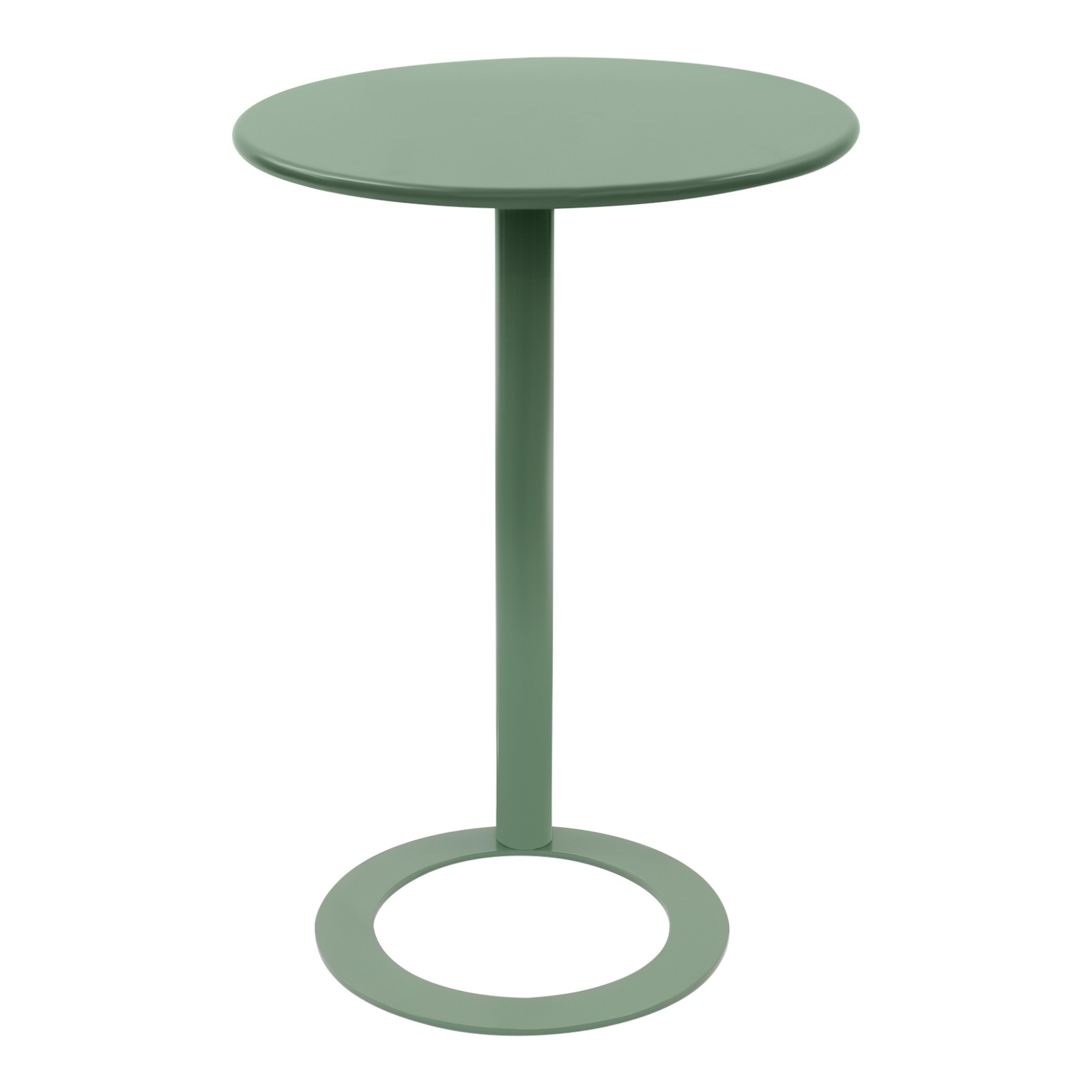 Round Side Table C-Shaped Sofa Table Bedside Reading Table for Living Room US