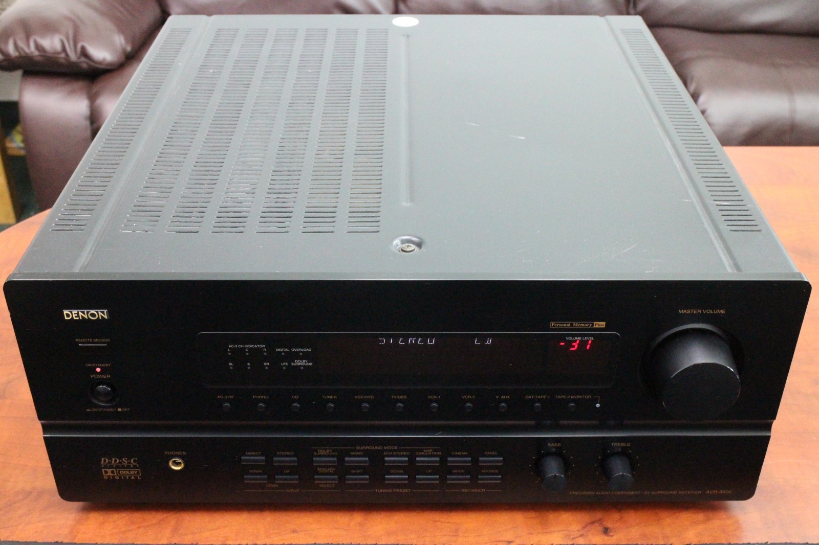 DENON AVR-3600 5.1 Channel Surround Sound AV Receiver Stereo 2 Channel (2050)