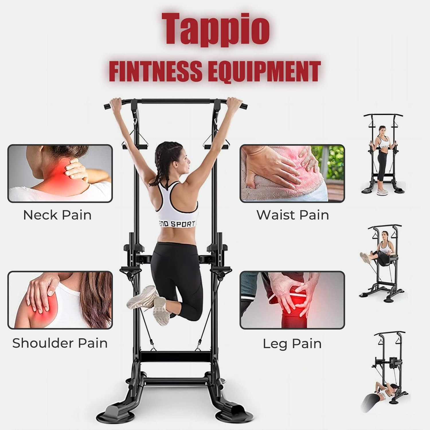 Power Tower Pull up Bar for Home Gym, Multi Functional Pull up Bar Stand Dip Bar