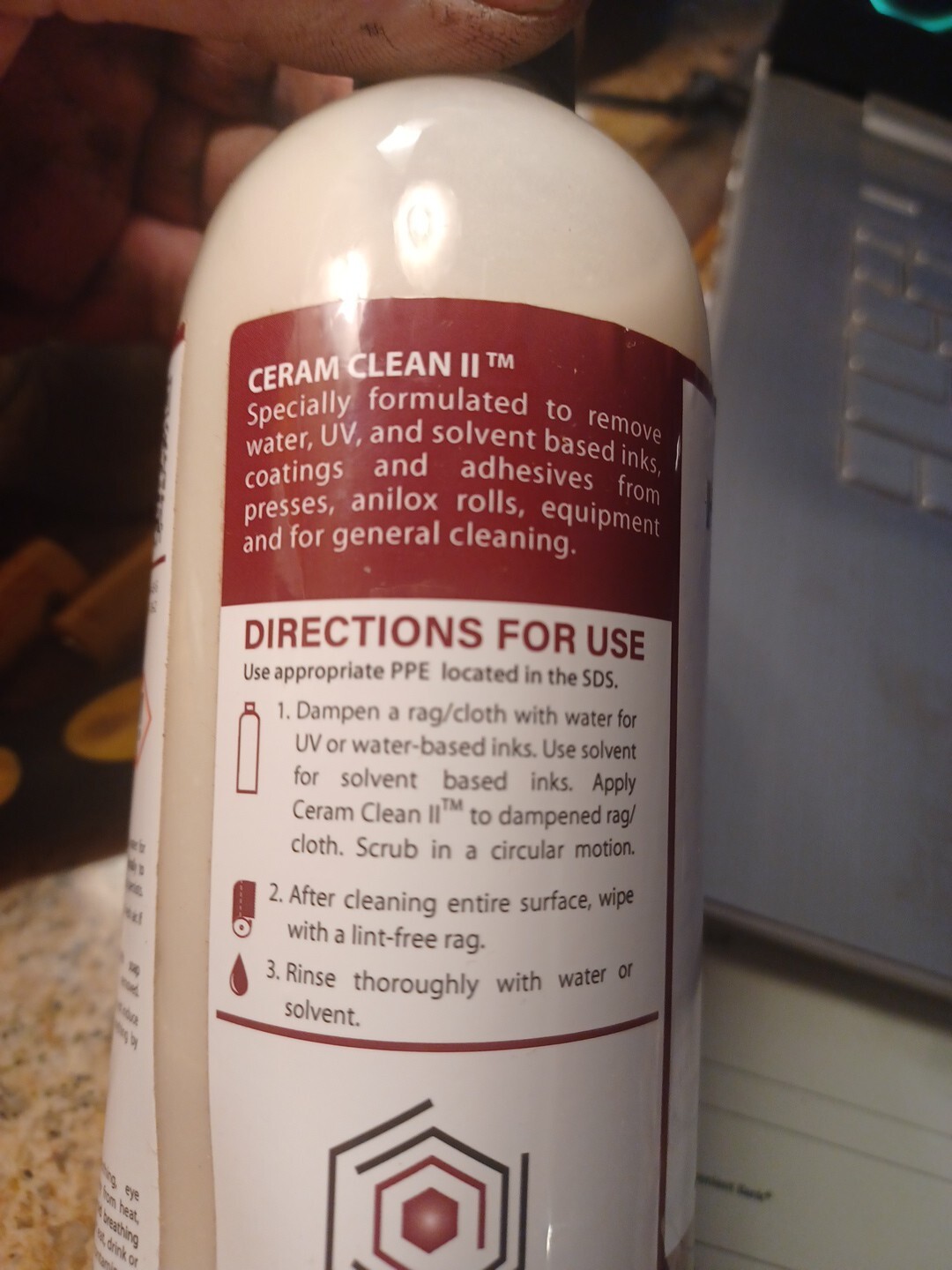 Harper Scientific Solvent Ink Cleaning Solution 7 Bottles