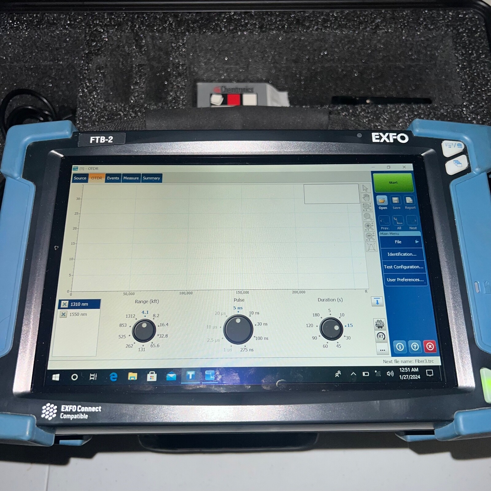 Exfo FTB-2 7600E SM OTDR Long Haul Test Kit