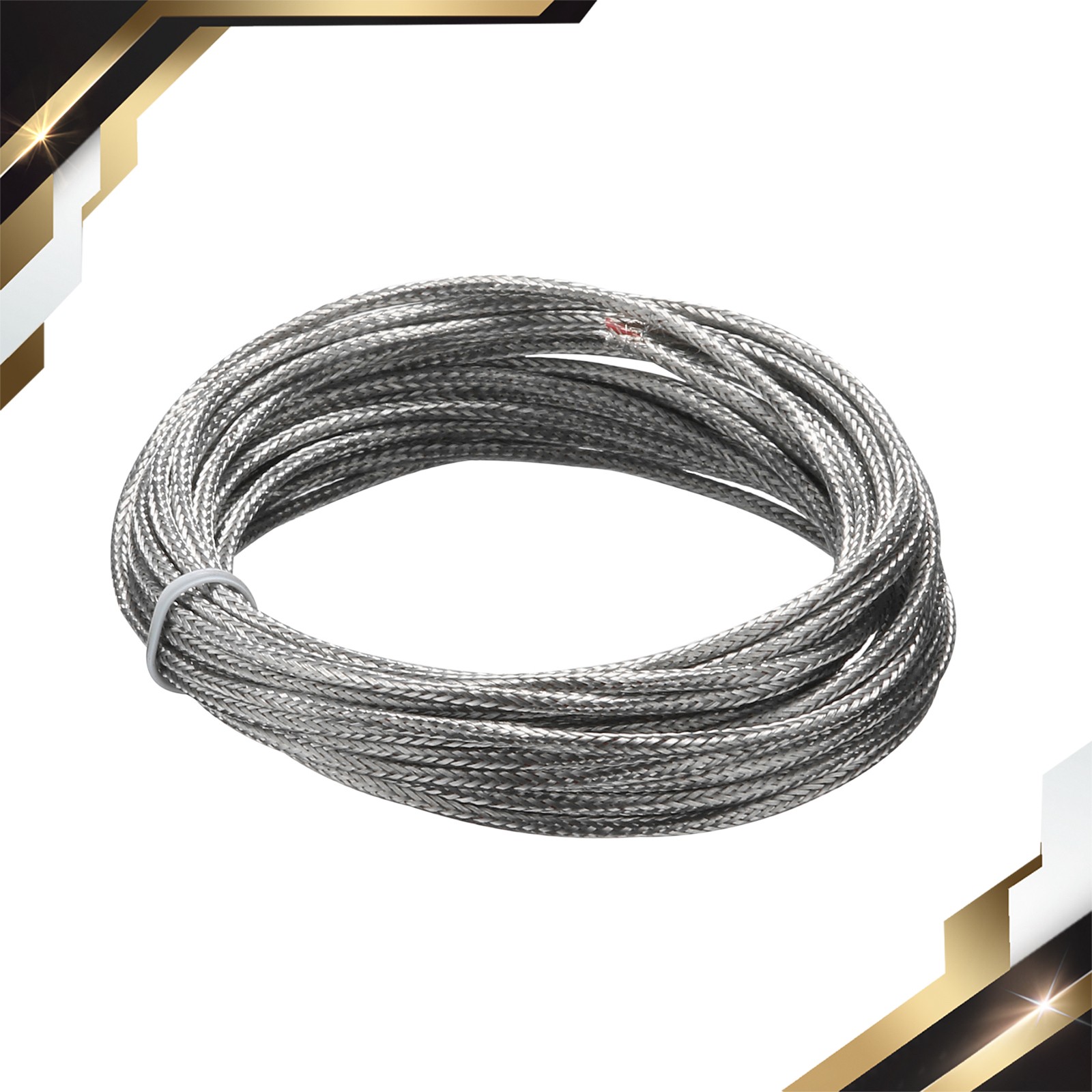 K Type 2x0.5 Thermocouple Wire AWG 24 Braided Stainless Steel Insulation 33 Ft