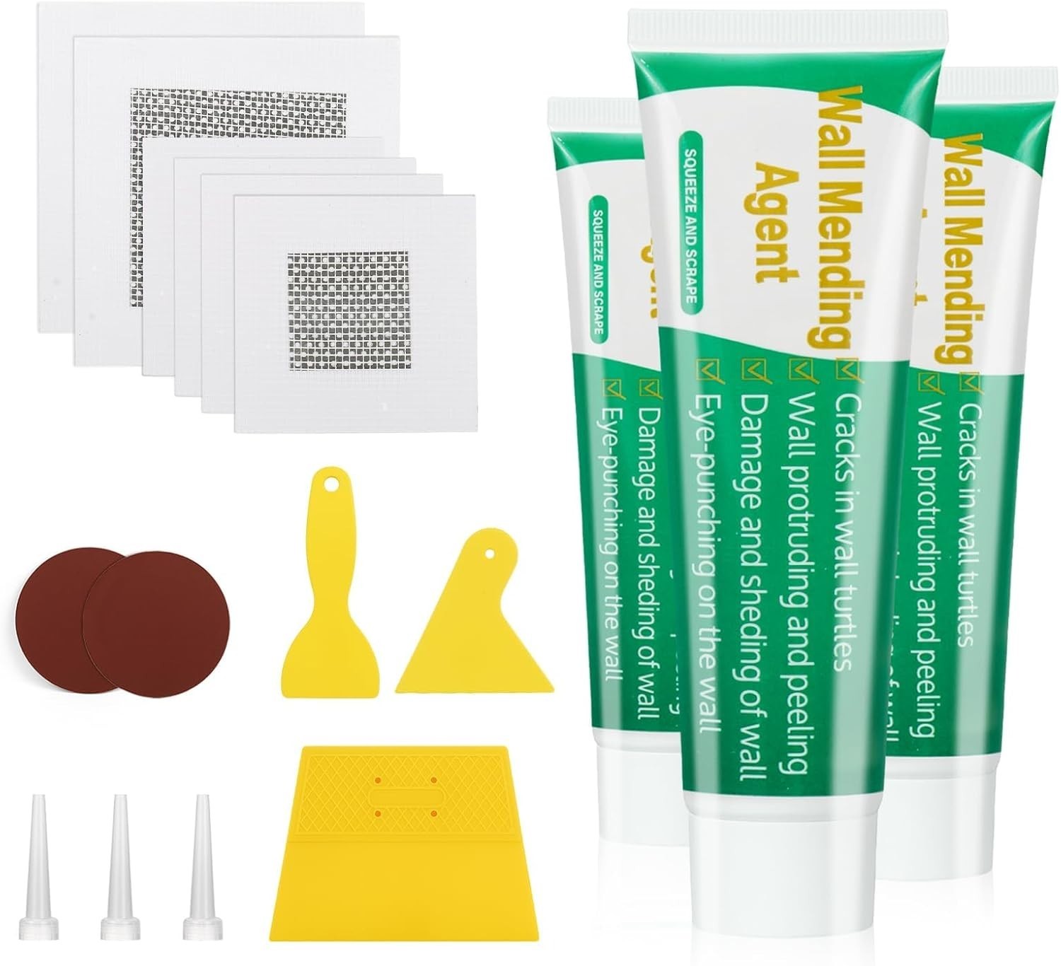 Drywall Repair Kit,1/3Pack Wall Repair Paste, Wall Mending Agent,Wall Surface...