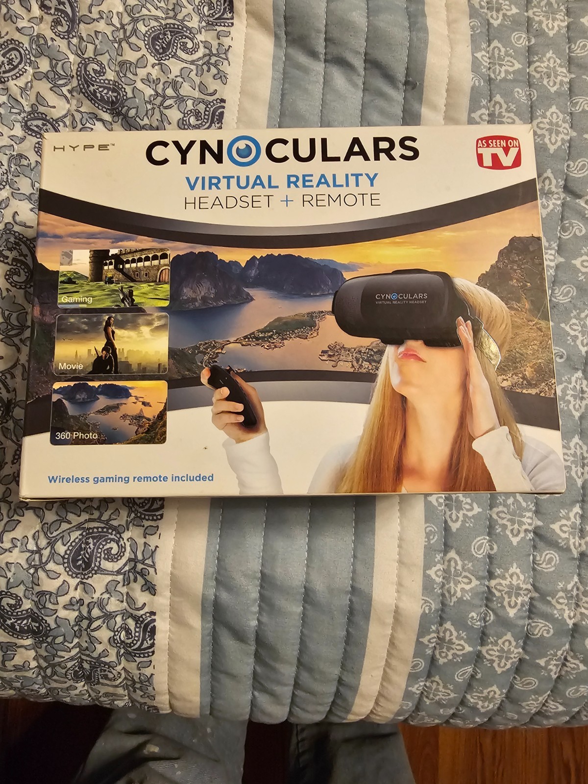 Cynocular's VR Virtual Reality App 3D Glasses Adjustable Headset Plus Remote
