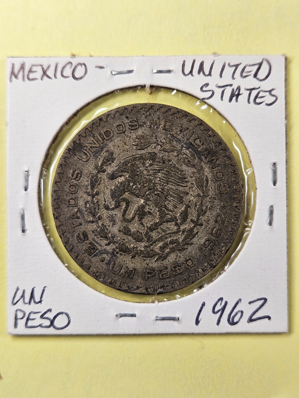 COINS - MEXICO UNITED STATES - 1 PESO 1962