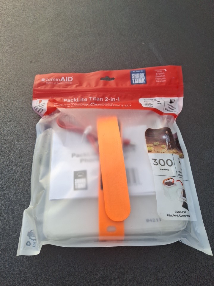 LuminAID PackLite Titan 2-in-1 Solar Lantern Phone Charger