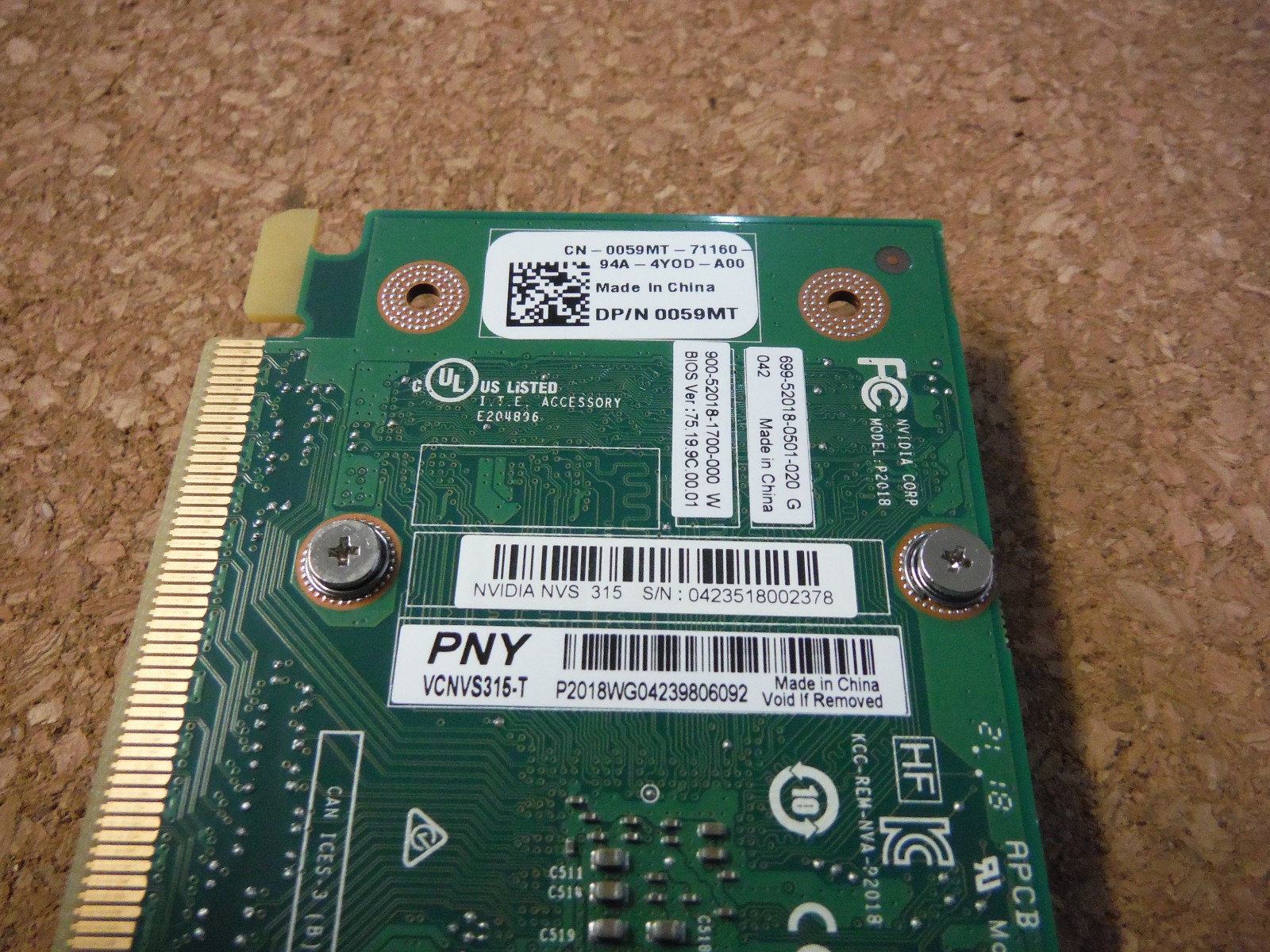 NVIDIA NVS 315 Graphics Card (Dell)