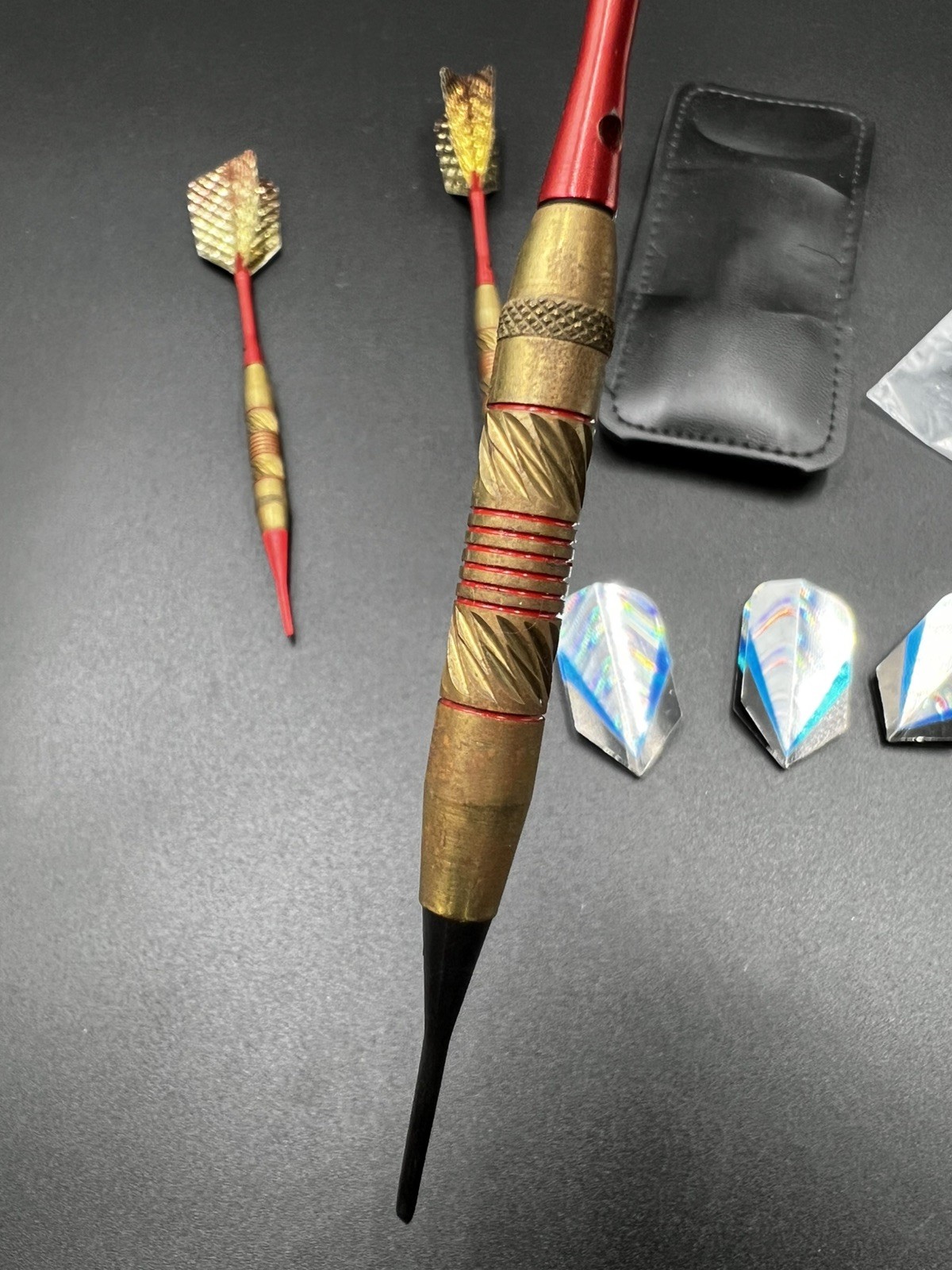 Vintage Playing Throwing Darts Set