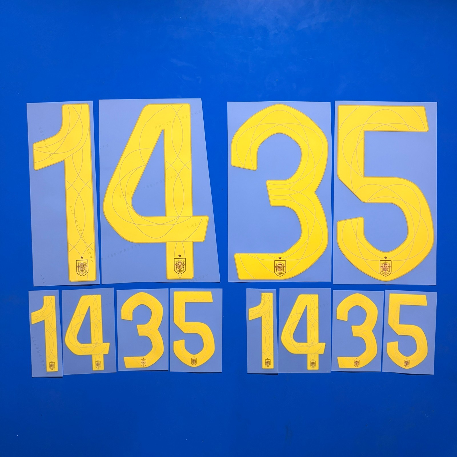 2024 Spain Name Number Personalise Customise Player Size Nameset Print