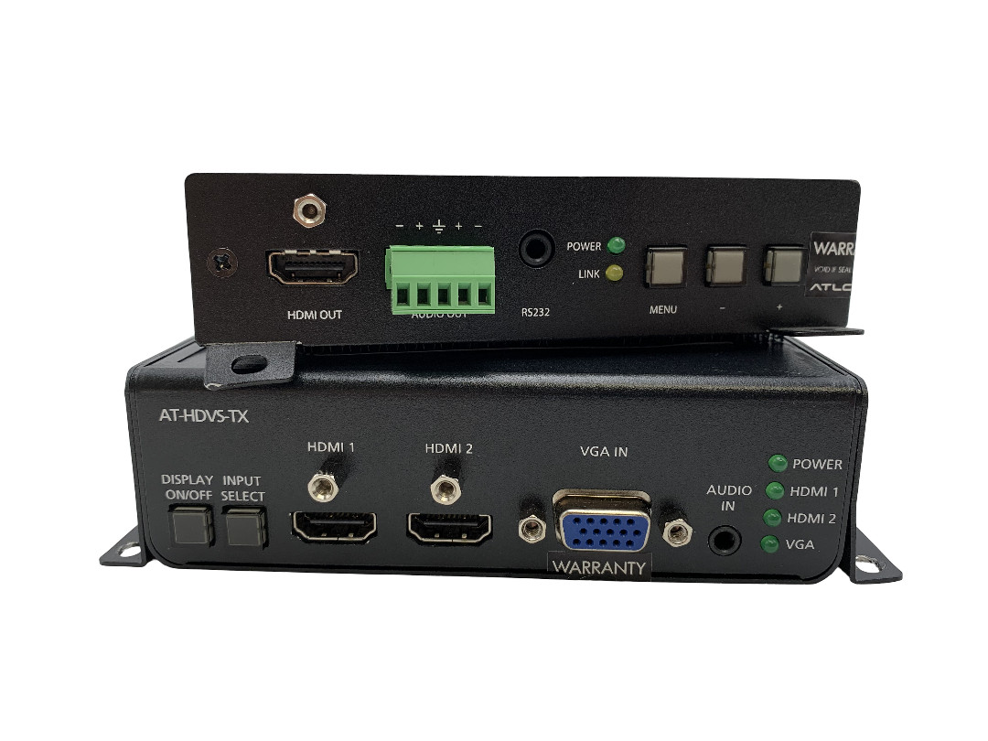 Atlona AT-HDVS-RX HDBaseT Scaler + AT-HDVS-TX 3-Input Switcher