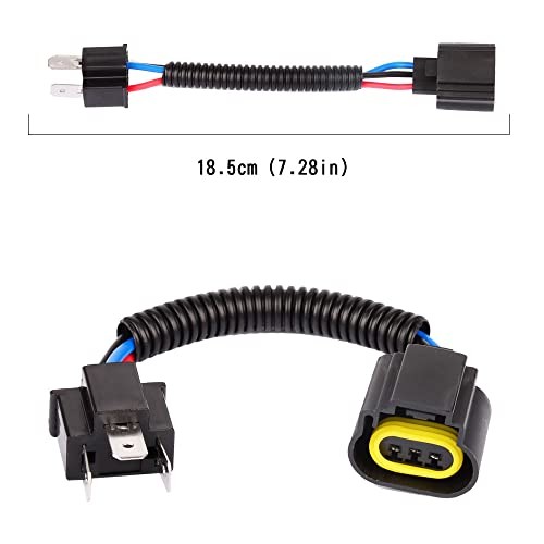 9003 H4 Male to H13 9008 Female Socket Connector Adapter Pigtail Wiring