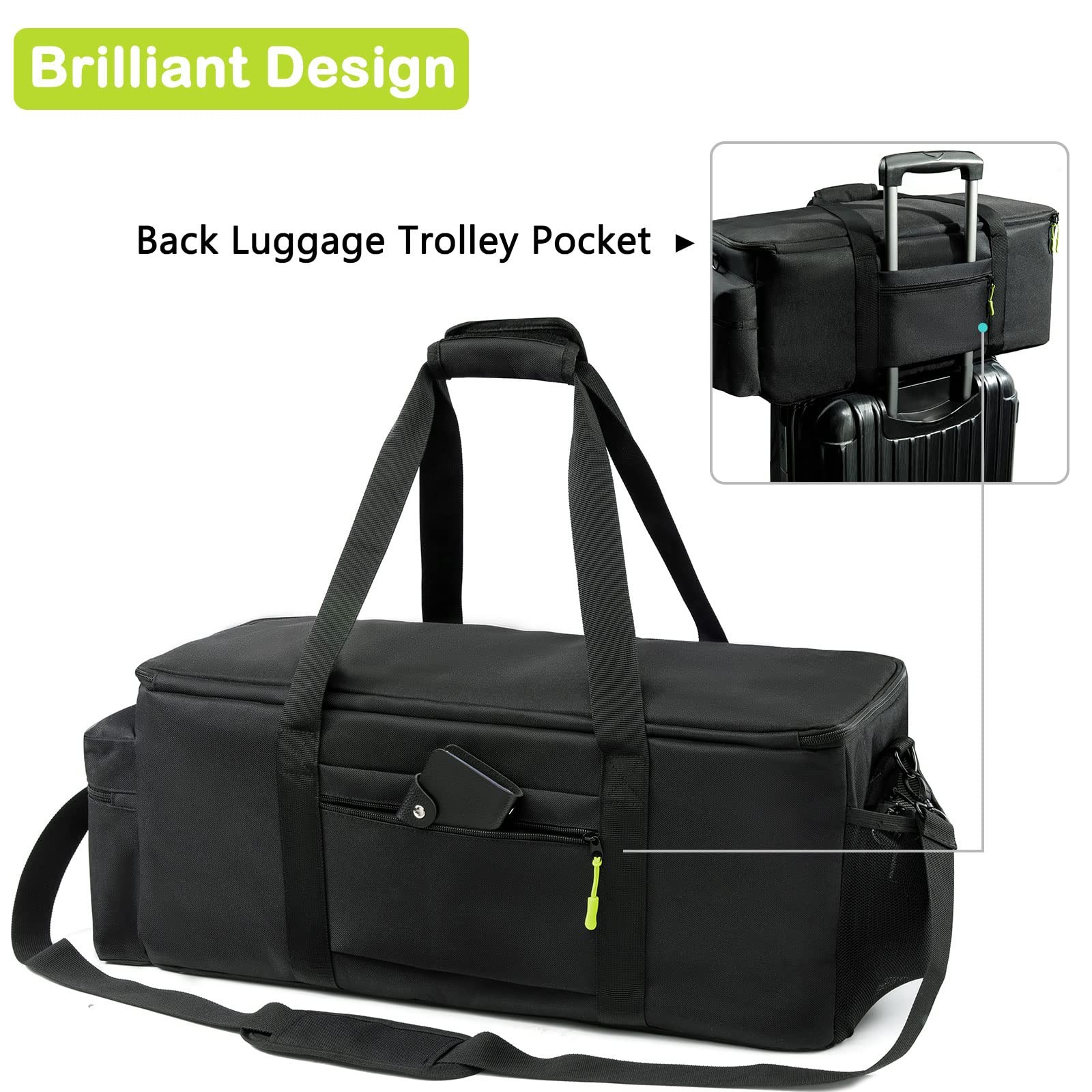 MYBAGZING Dj Cable Bag-24 Large Dj Cable File Bag-Dj Cabel Organizer Case-Tra...