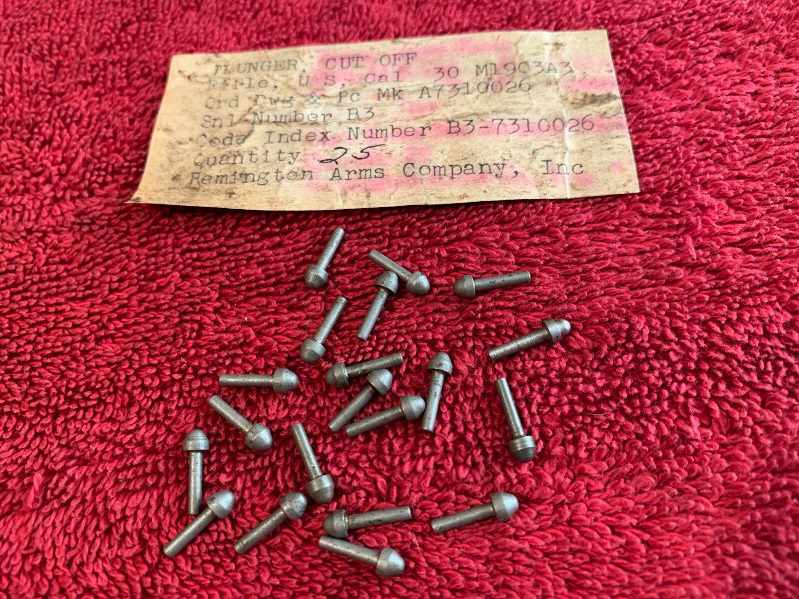 Springfield 1903 1903A3 Magazine Cut Off Plunger- Remington- 1 ONLY - 15628