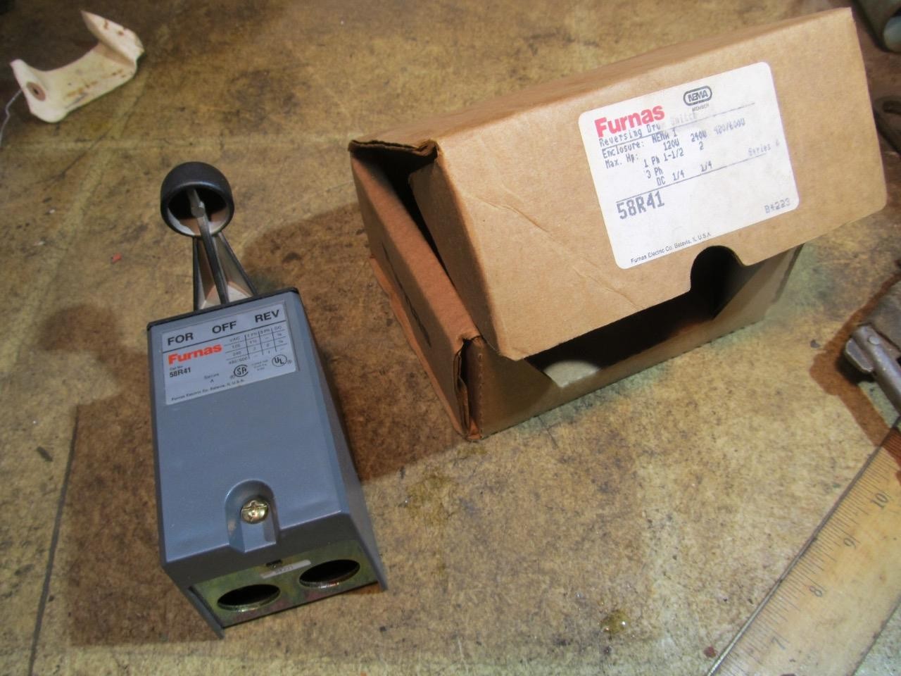 Furnas 58R41 Forward Reverse Drum Switch NOS