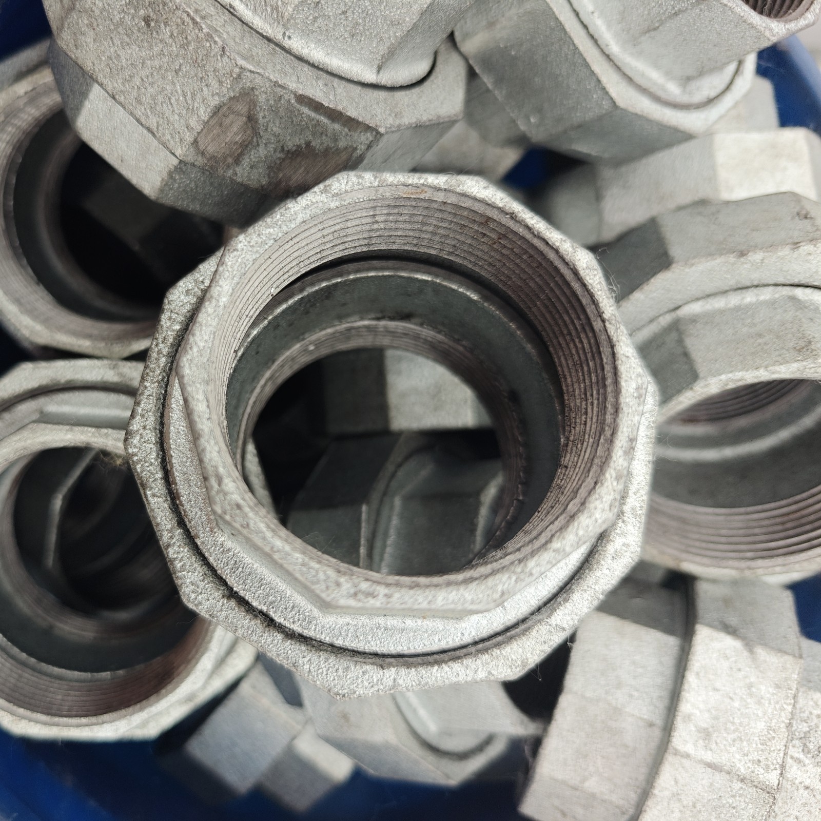 2" Anvil Threaded Union Pipe Fitting Galvanized Malleable Iron