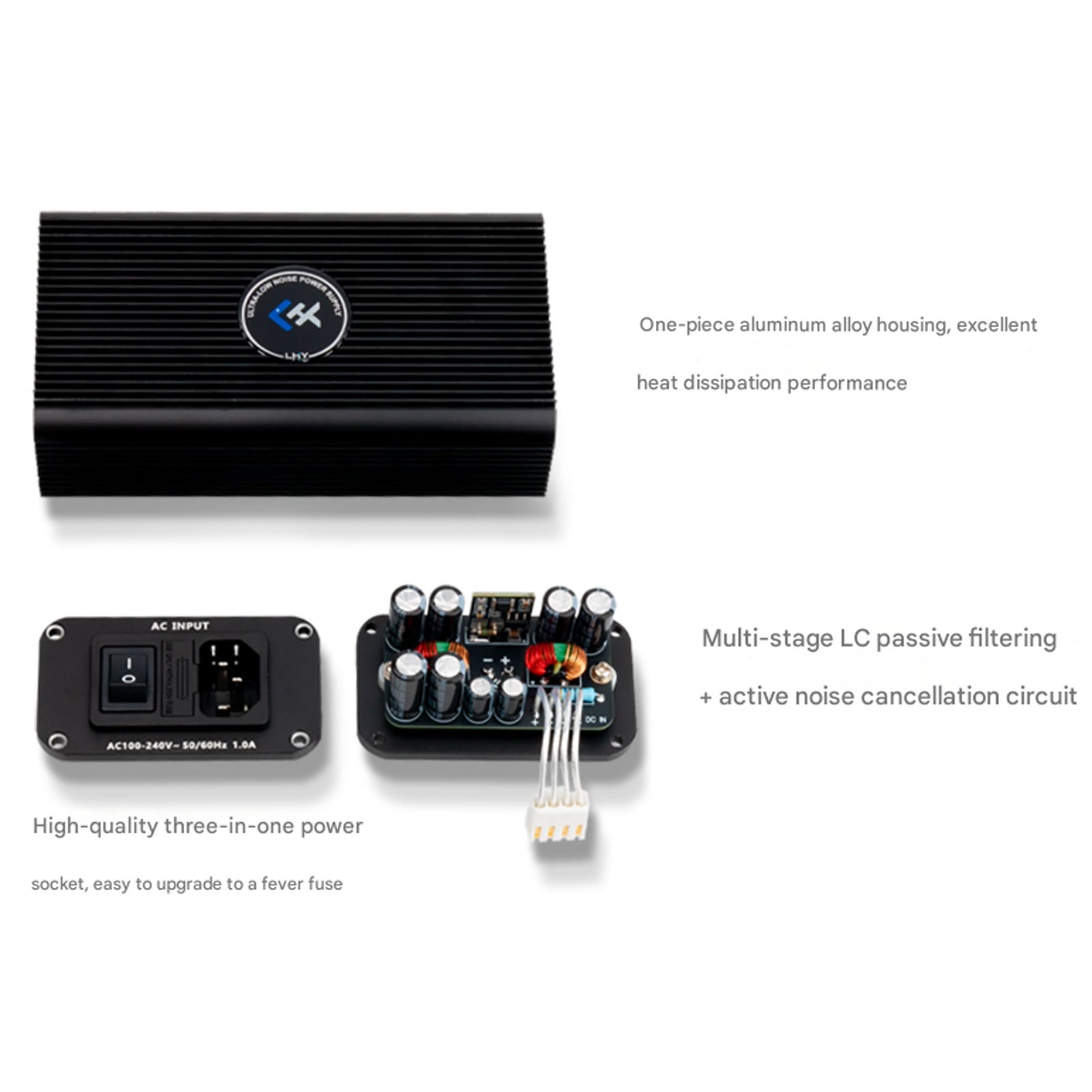 For LHY Audio HiFi Regulat Power Supply Low Noise DC5/12/15/18/19/20/24V Adapter
