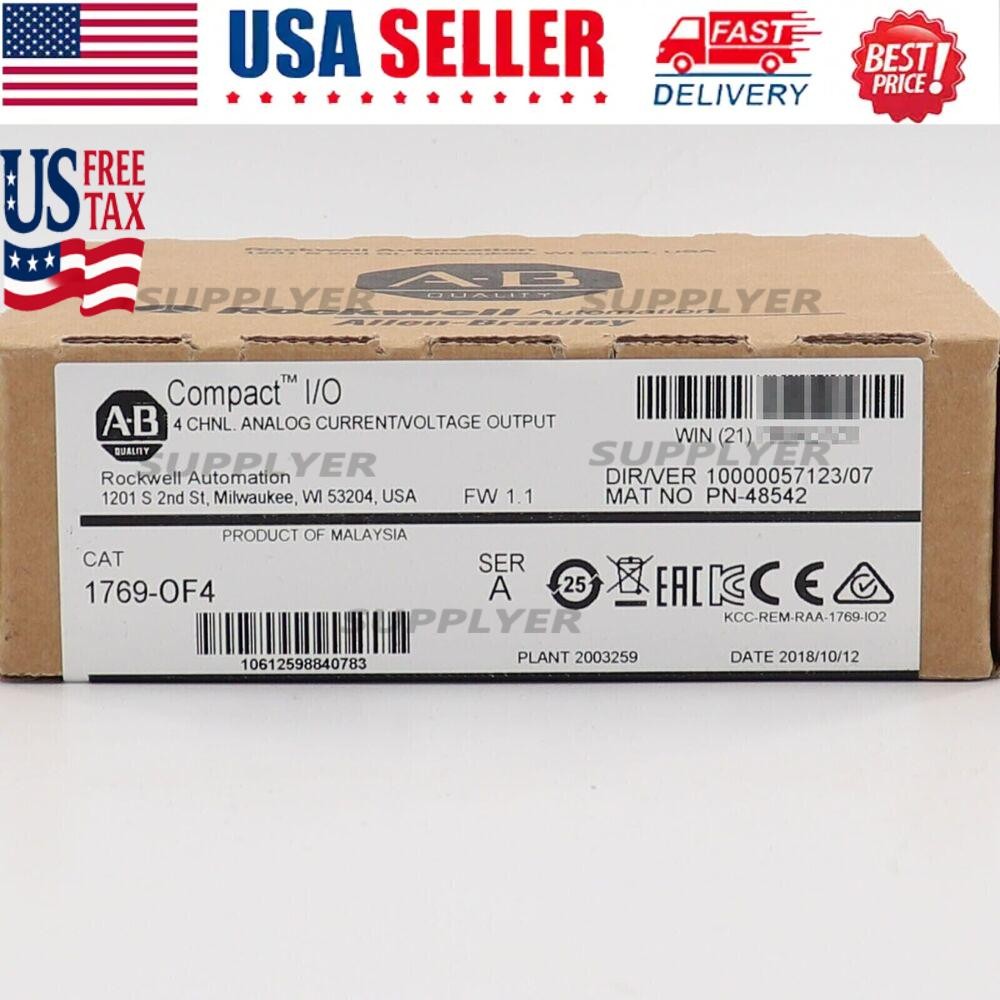 New Sealed AB 1769-OF4 CompactLogix Analog Output Module 1769OF4 US Free Tax