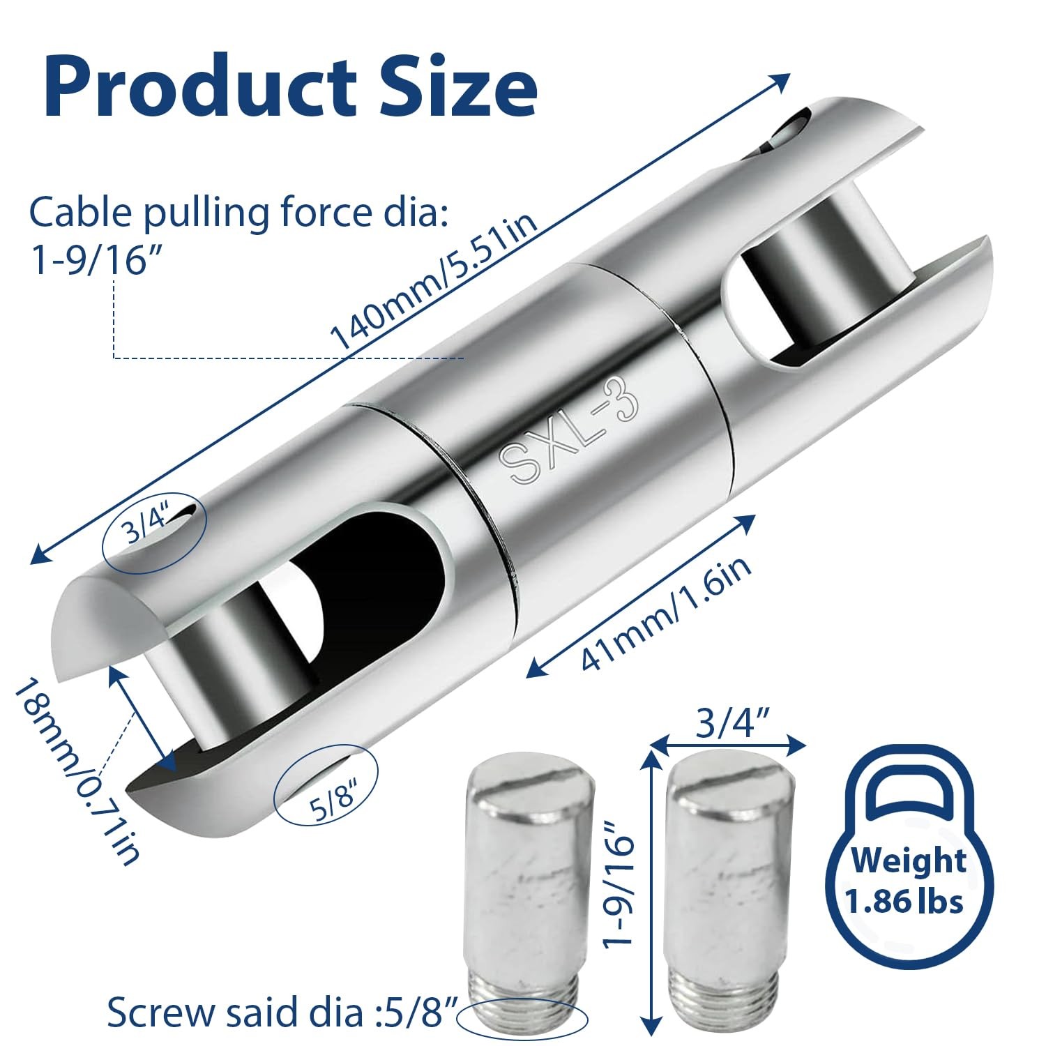 3 Ton 3T Wire Line Rope Pulling Tools Ball Bearing Swivel Cable Grip Tool