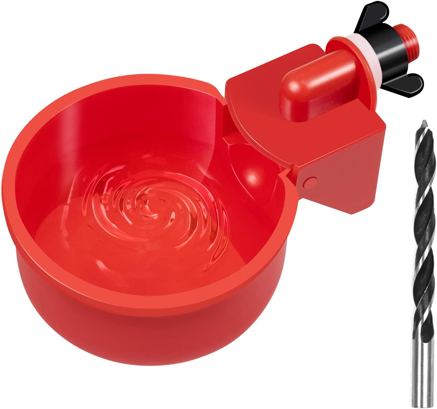 Outdoor 5 Gallon Chicken Waterer - 4 Pack Durable Automatic Cups Included