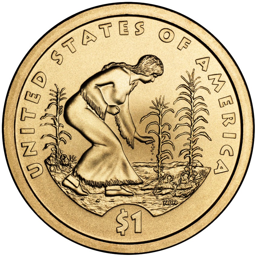 2009-P Native American Golden Dollar Coin -P Mint- (UNC) Brilliant Uncirculated