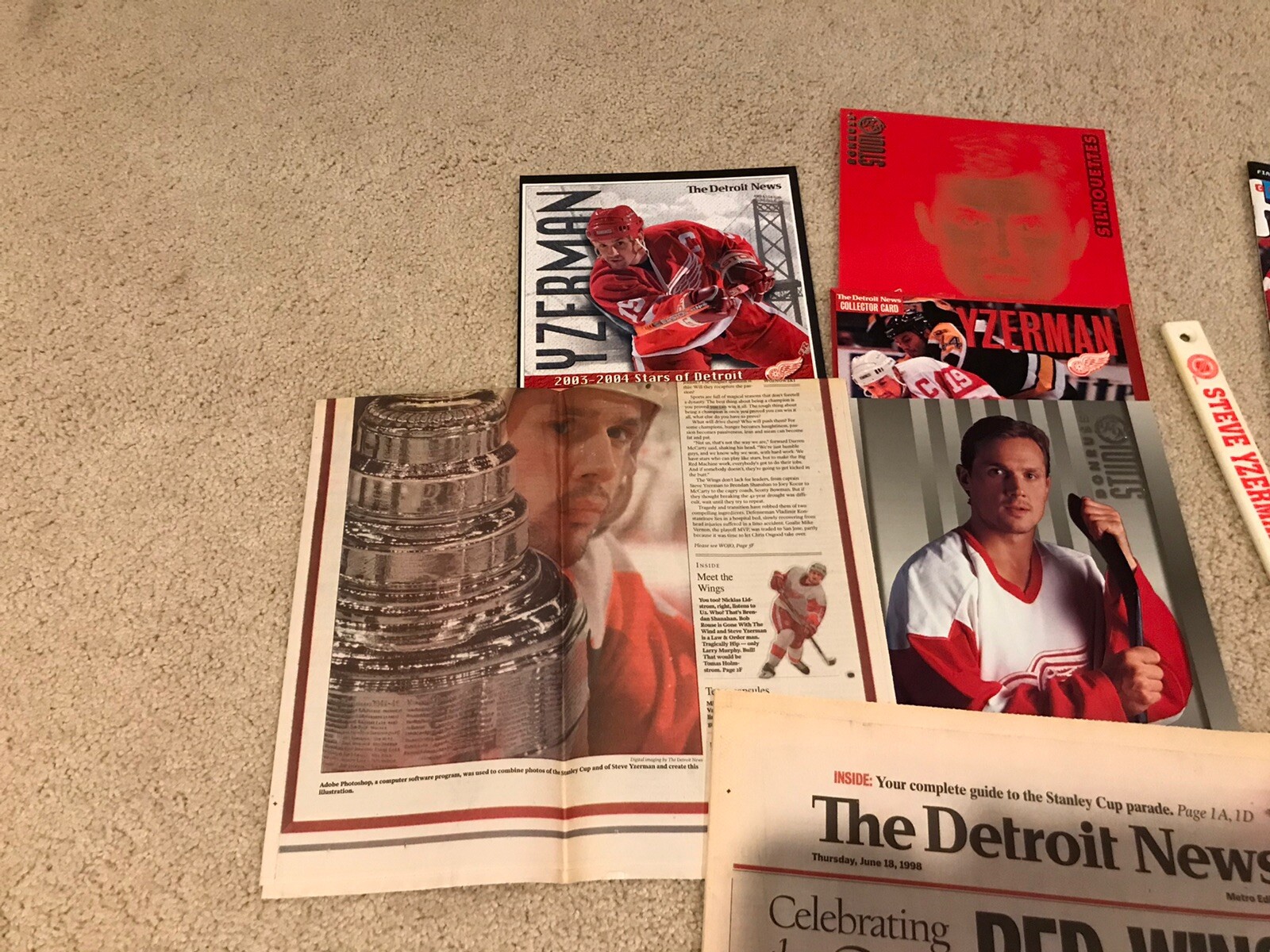 Steve Yzerman Detroit Red Wings Lot