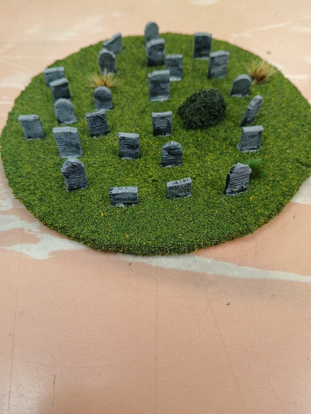 5" Cemetery Graveyard wargaming scenery terrain 25 Headstones 20-28mm