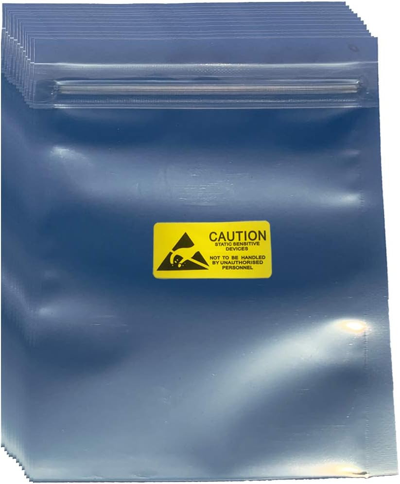 Anti Static Bags,30Pcs 5.9X7.87In/15X20Cm Premium ESD Bags Resealable for 3.5''