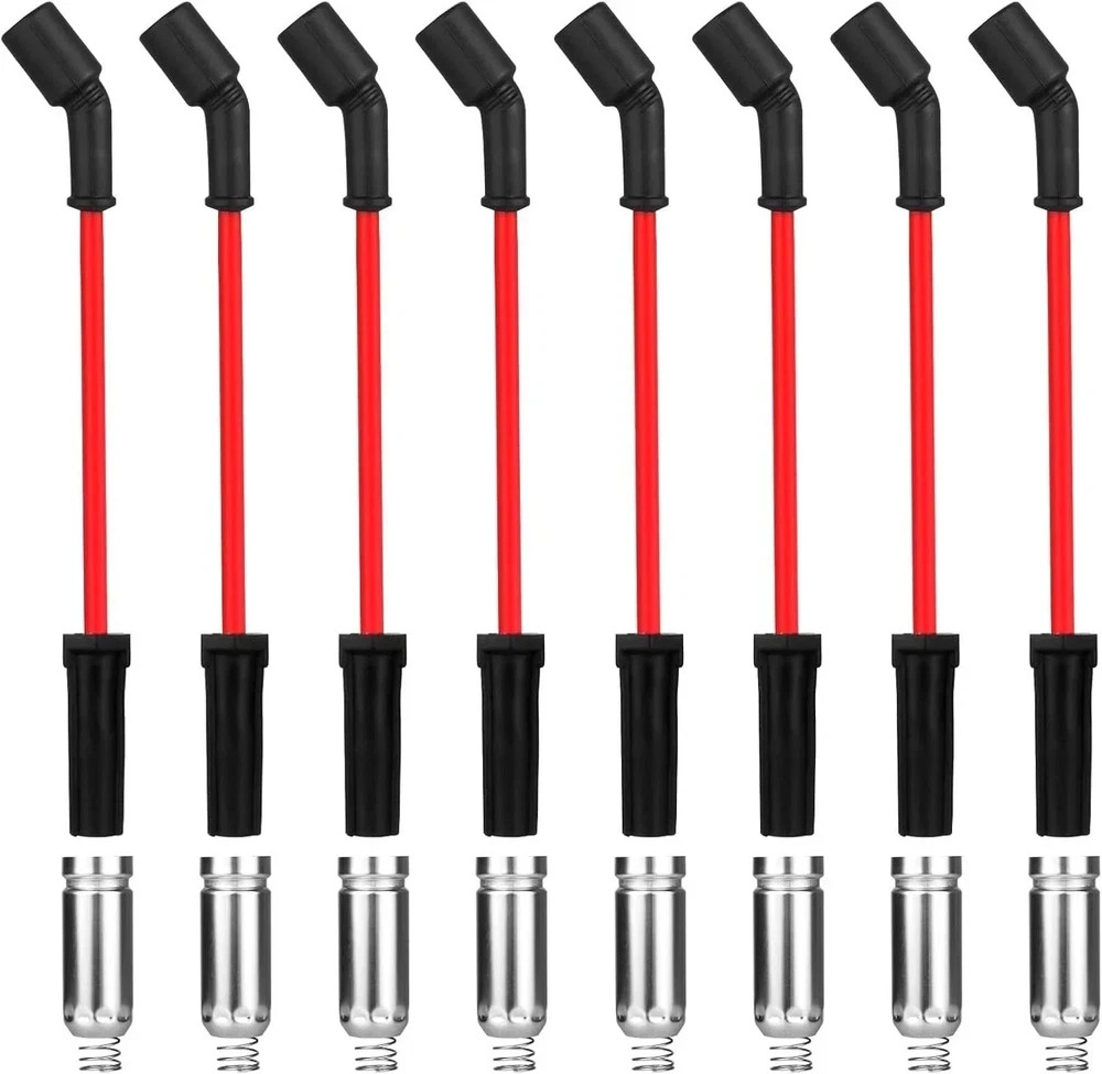 8 Cables De Bujias Alto Rendimiento Para Escalade Chevrolet Silverado Gmc Sierra