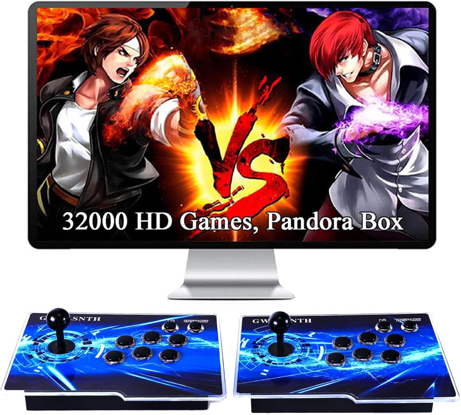 32000 Games Retro Arcade Console 720P HDMI w/ Dual Joysticks 1-4 Player