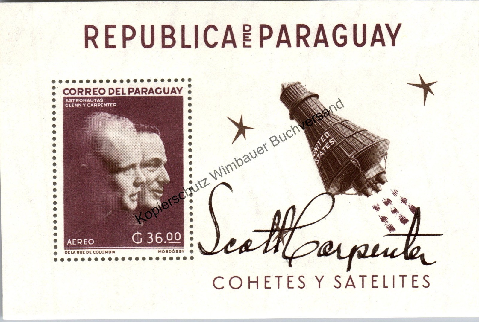 Original Autograph Scott Carpenter (1925-2013) Astronaut /// Autograph Signed