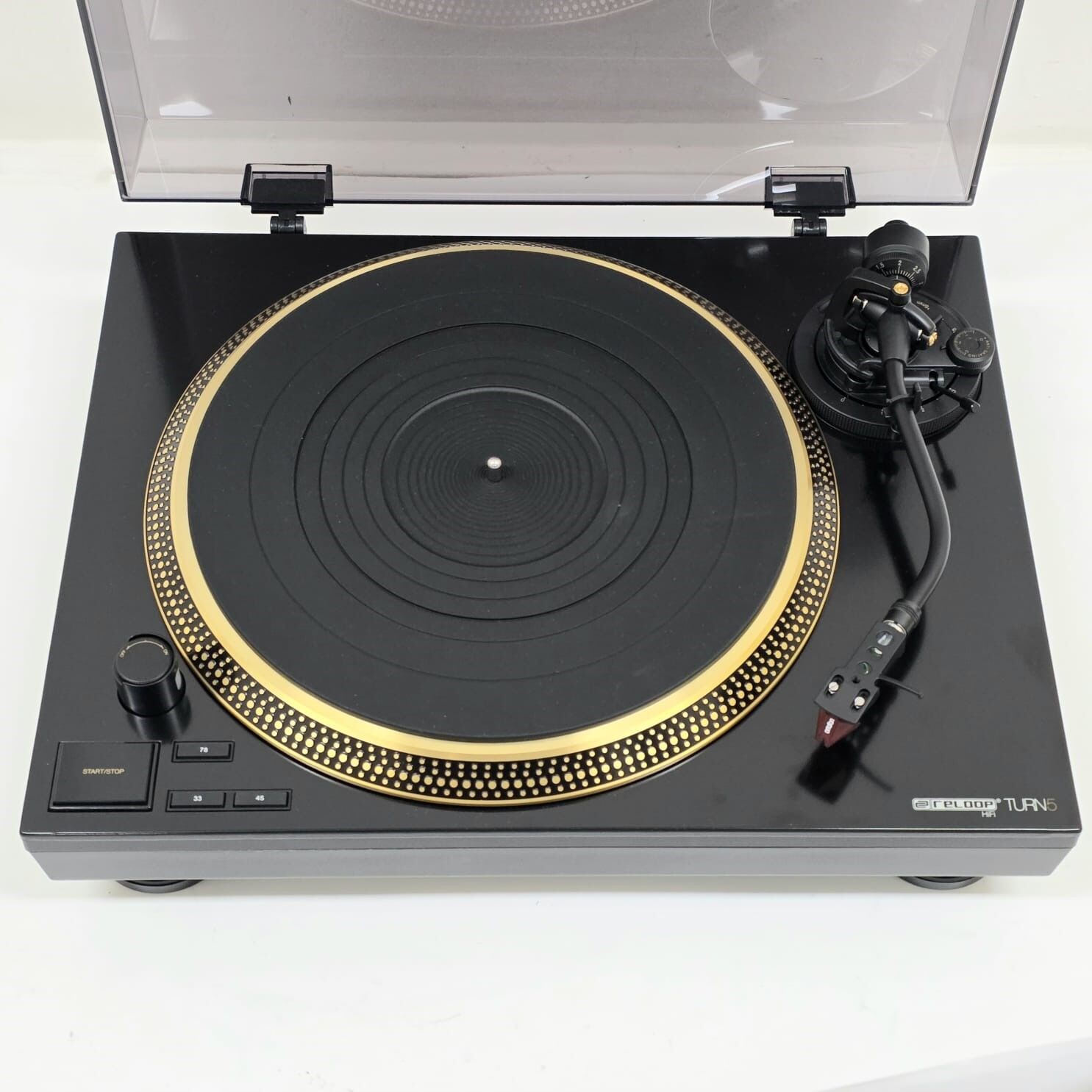 Reloop Turn 5 Direct Drive HiFi Turntable System with RCA and Power Cables