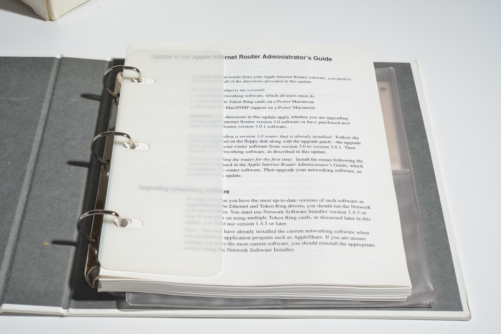 Apple Internet Router Basic Connectivity Package Software Kit w/ Binder Manuals