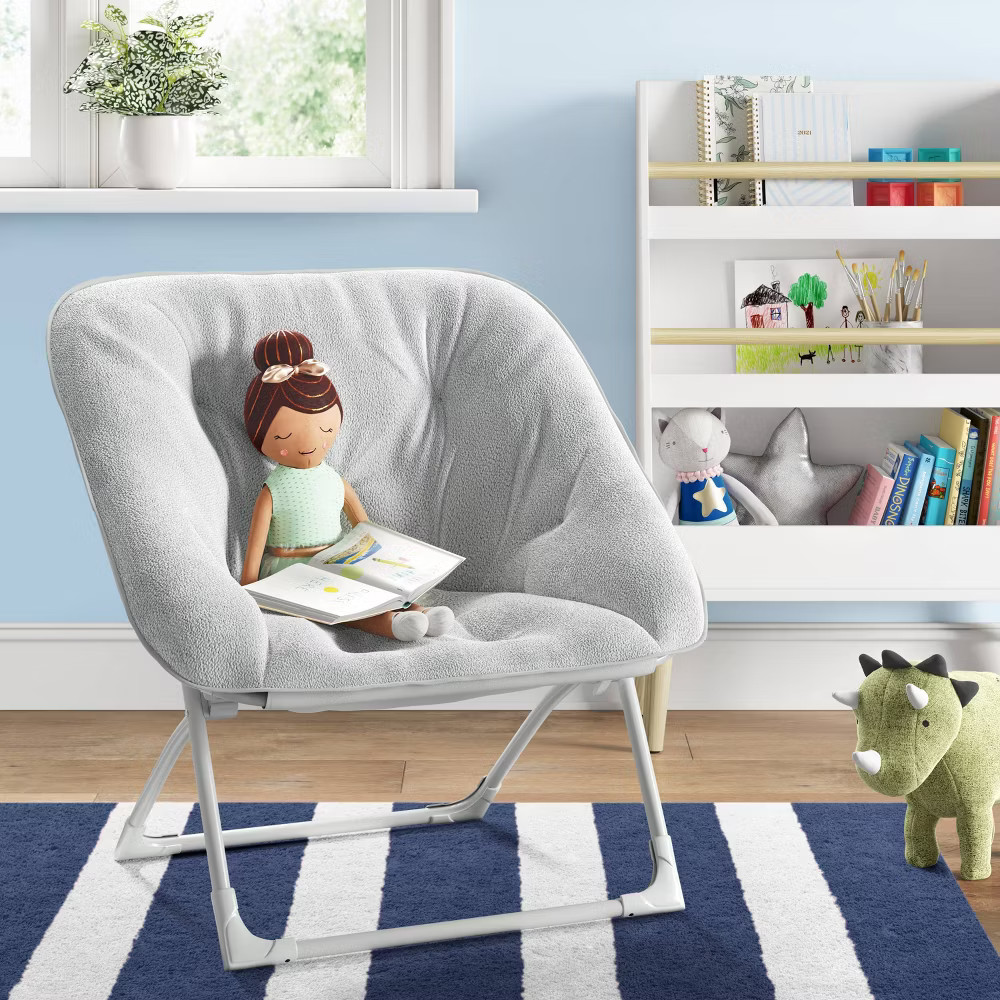 Folding Dish Chair Gray - Pillowfort
