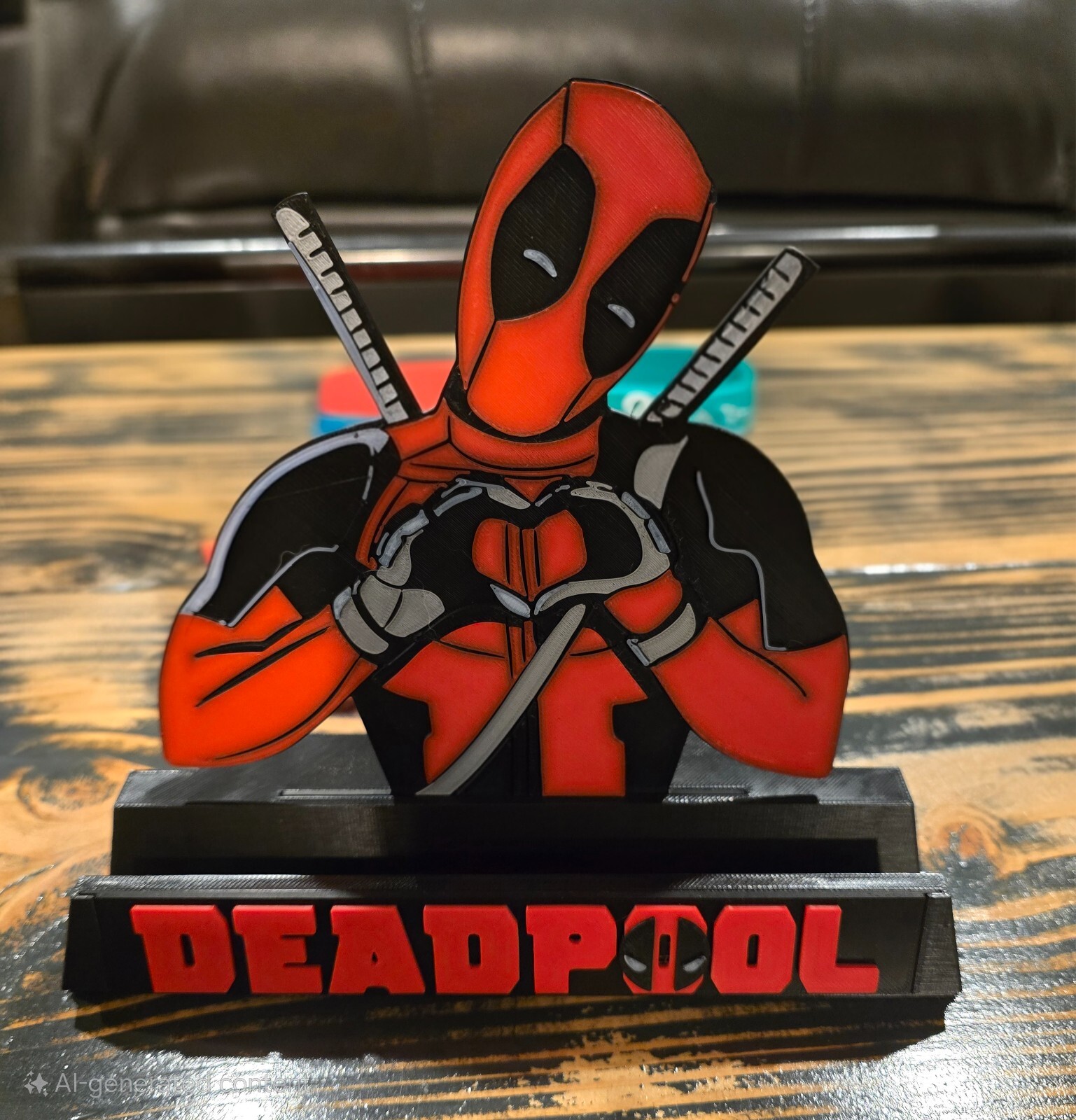 Comic Book Display Stand for Graded CGC, CBCS, and Non-Graded Comics -Deadpool