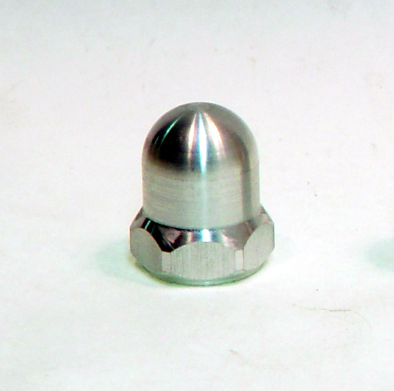 7x1 mm thread - 3/4" hex Aluminum engine spinner nut from MECOA K&B #924-223
