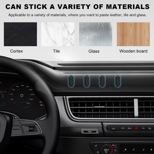 4 PCS Self-Adhesive Car Dashboard Hooks, Universal Multifunctional Hanging Stora