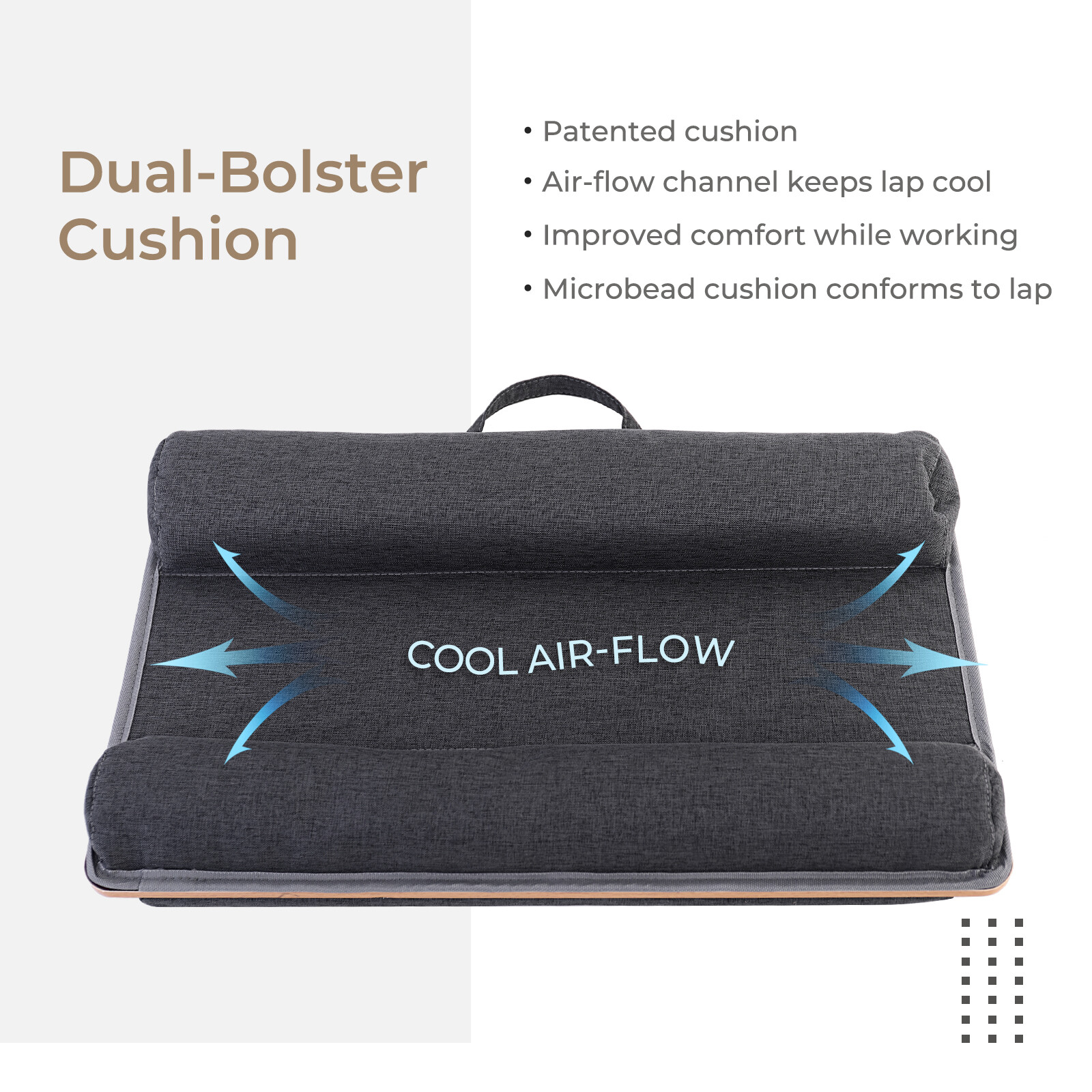 Portable Laptop Desk Table Tray Lap Computer Support Cushion Bed Pillow Cushion